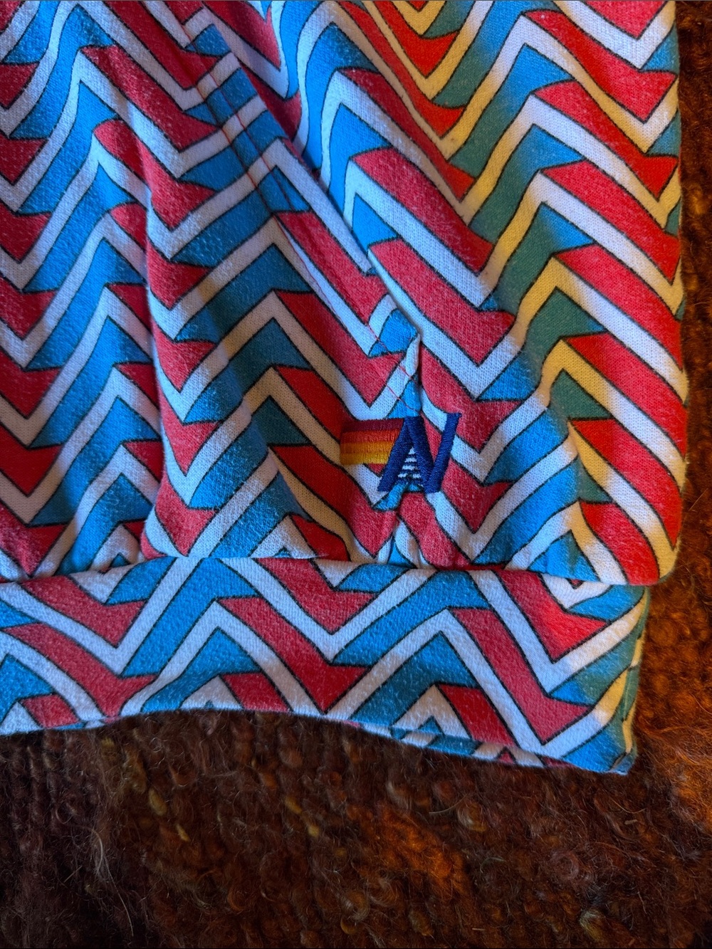 Aviator Nation Chevron Hoodie - Red, Blue & White - Picture 3 of 3
